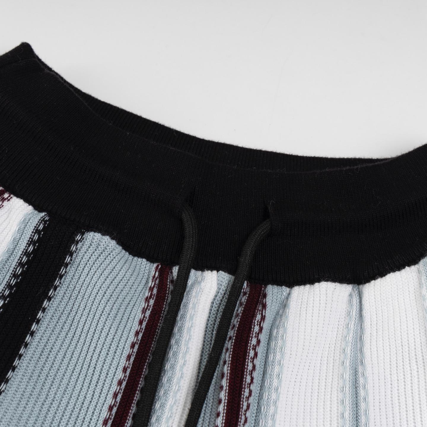 Striped Crochet Shorts