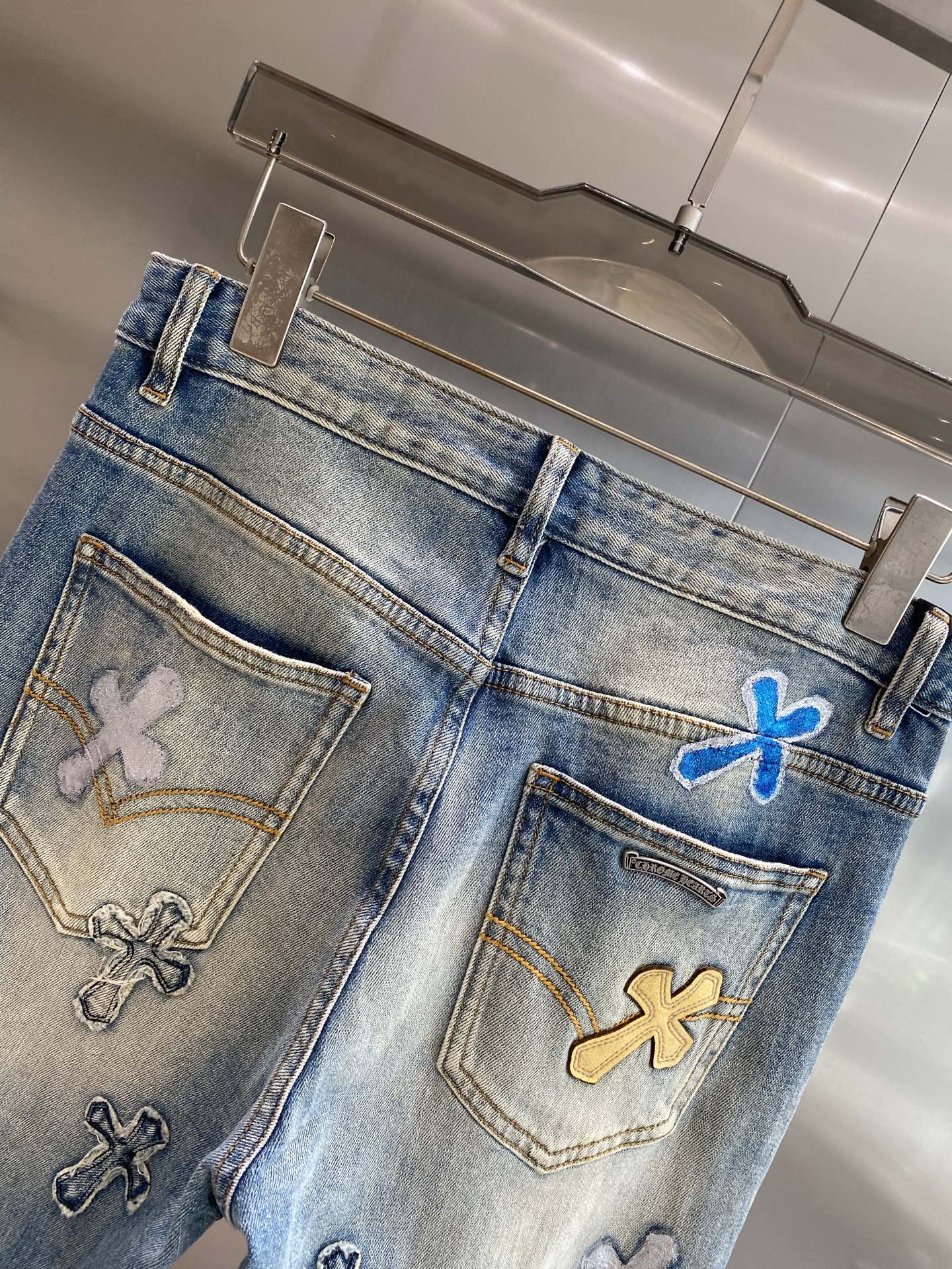 Washed Durable Denim Jeans