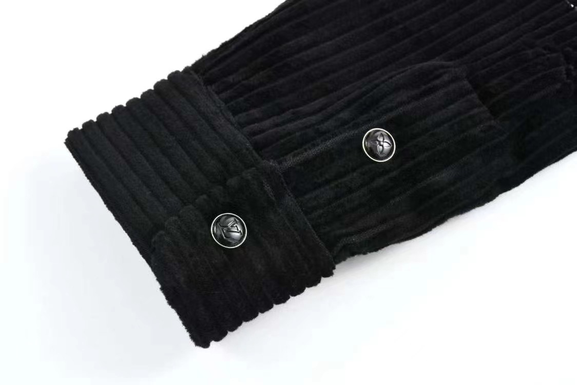 Button-up Corduroy Long Sleeve Shirt