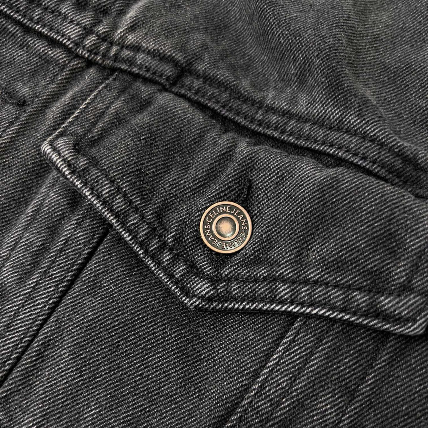 CELINE Hooded Denim Jacket