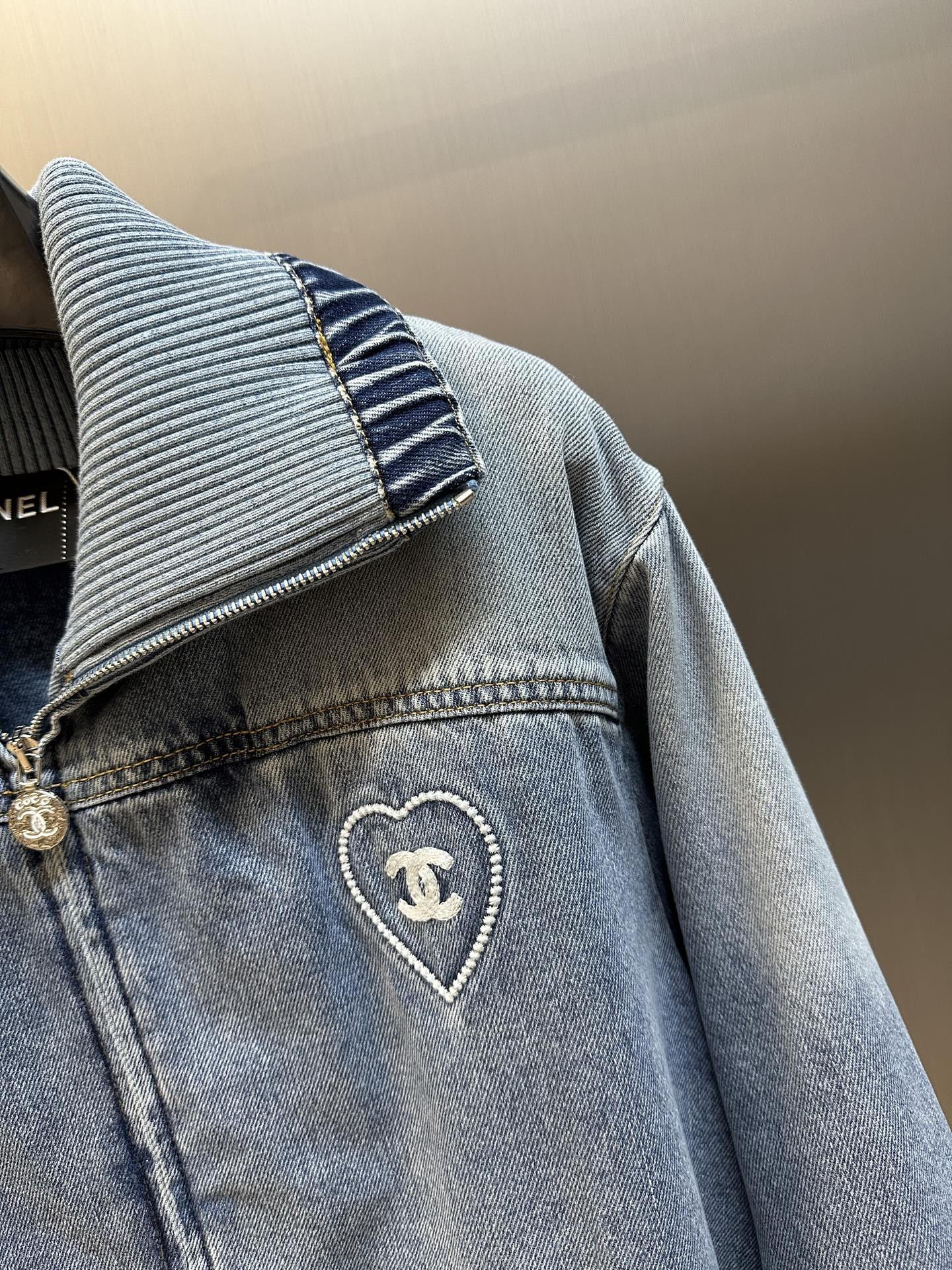 Distressed Denim Jacket