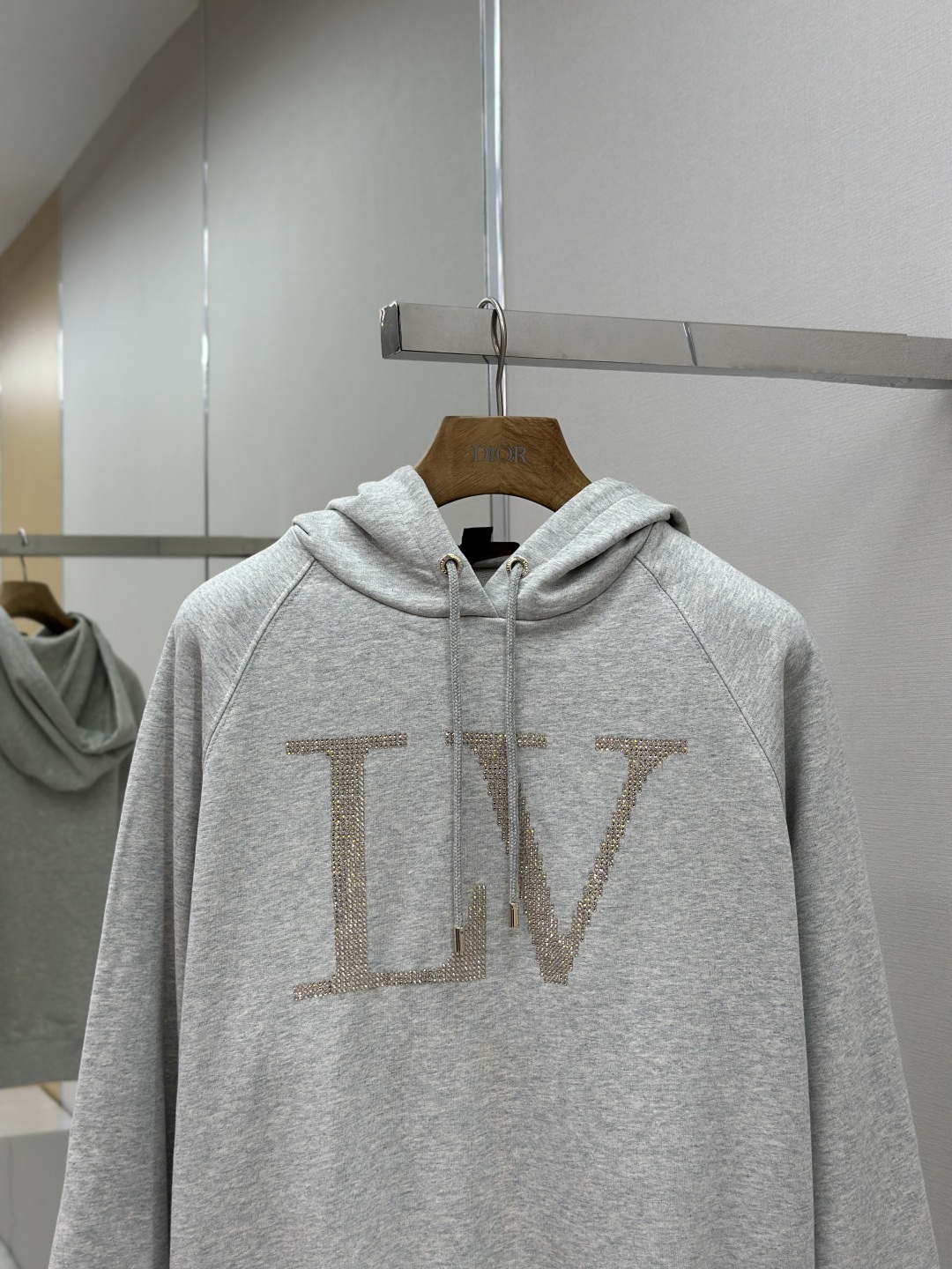 Rhinestone Embellished Hoodie