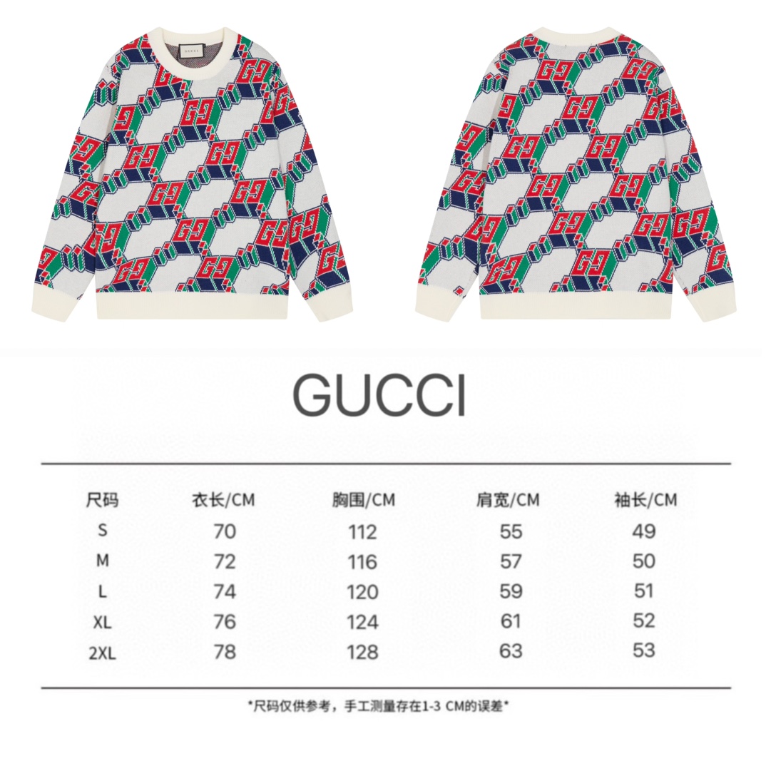 Block Stripe Crew Neck Sweater