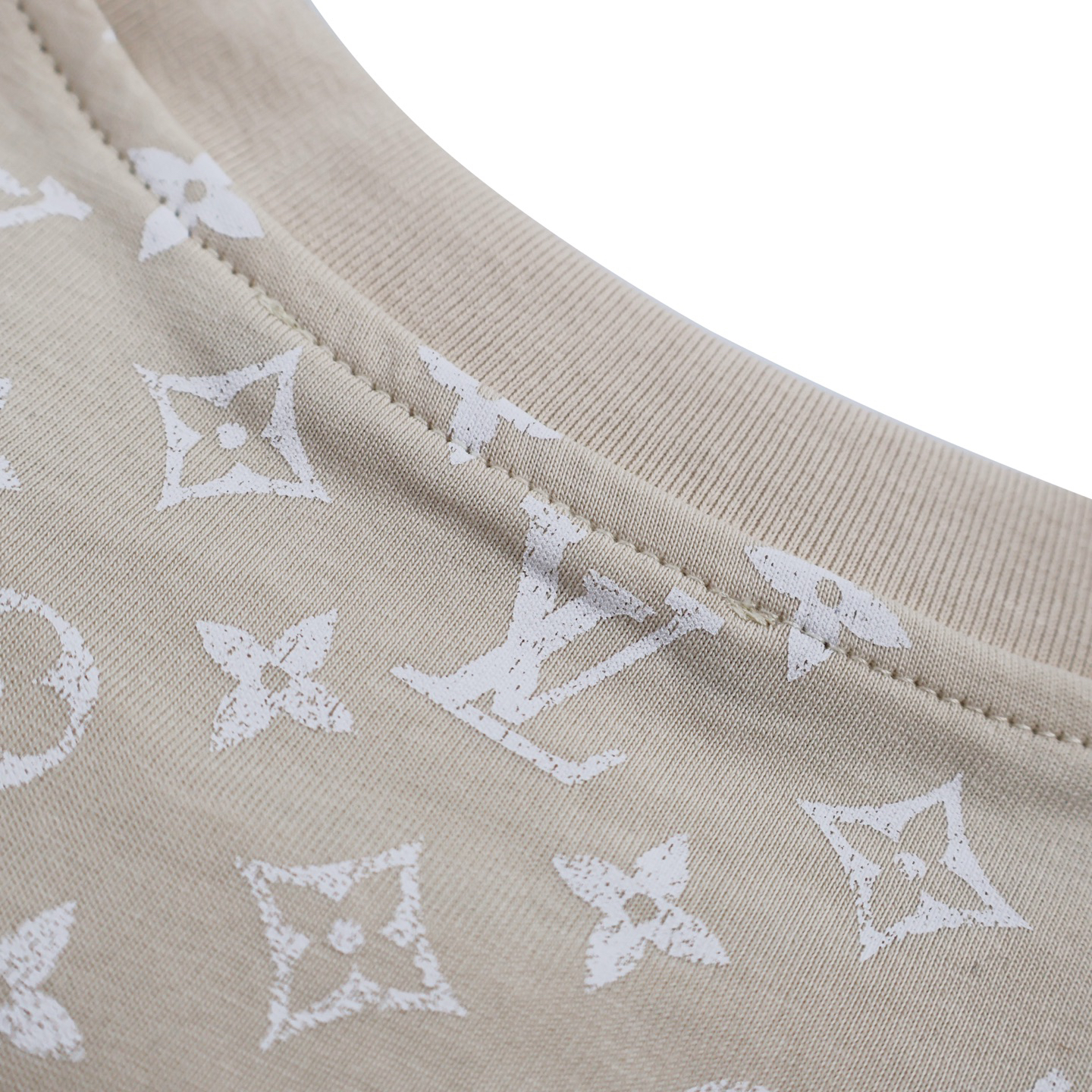 Full-print gradient short sleeves (apricot)