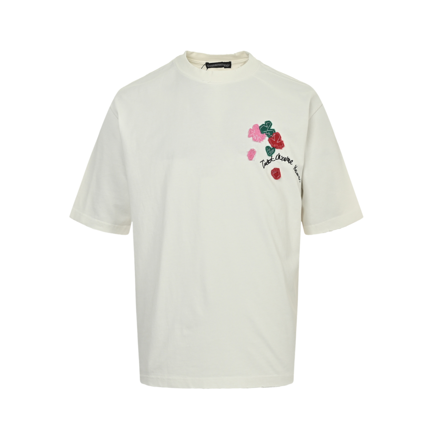 Valentine's Day patch embroidered graffiti T-shirt