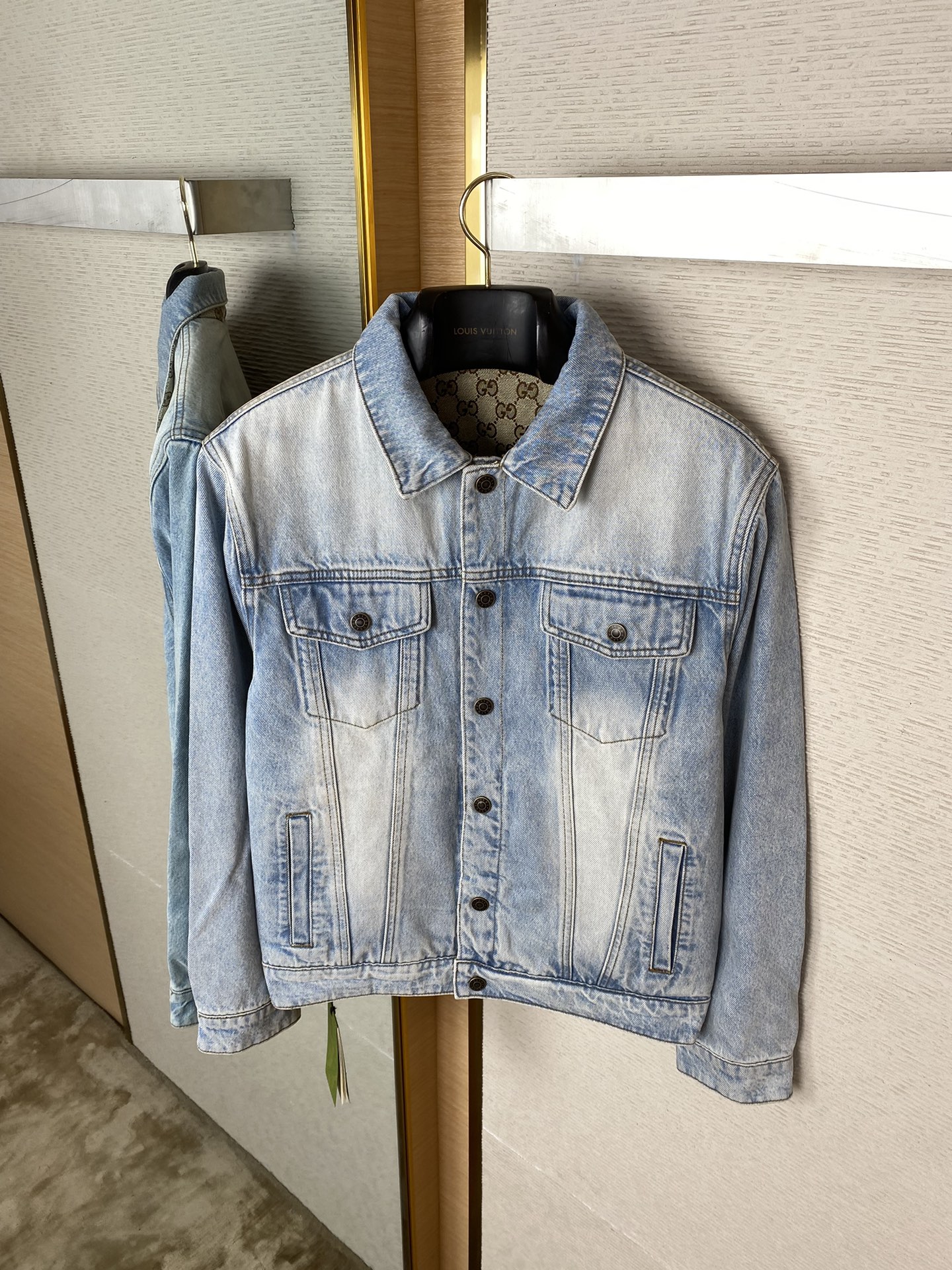 Jacquard Reversible Denim Jacket