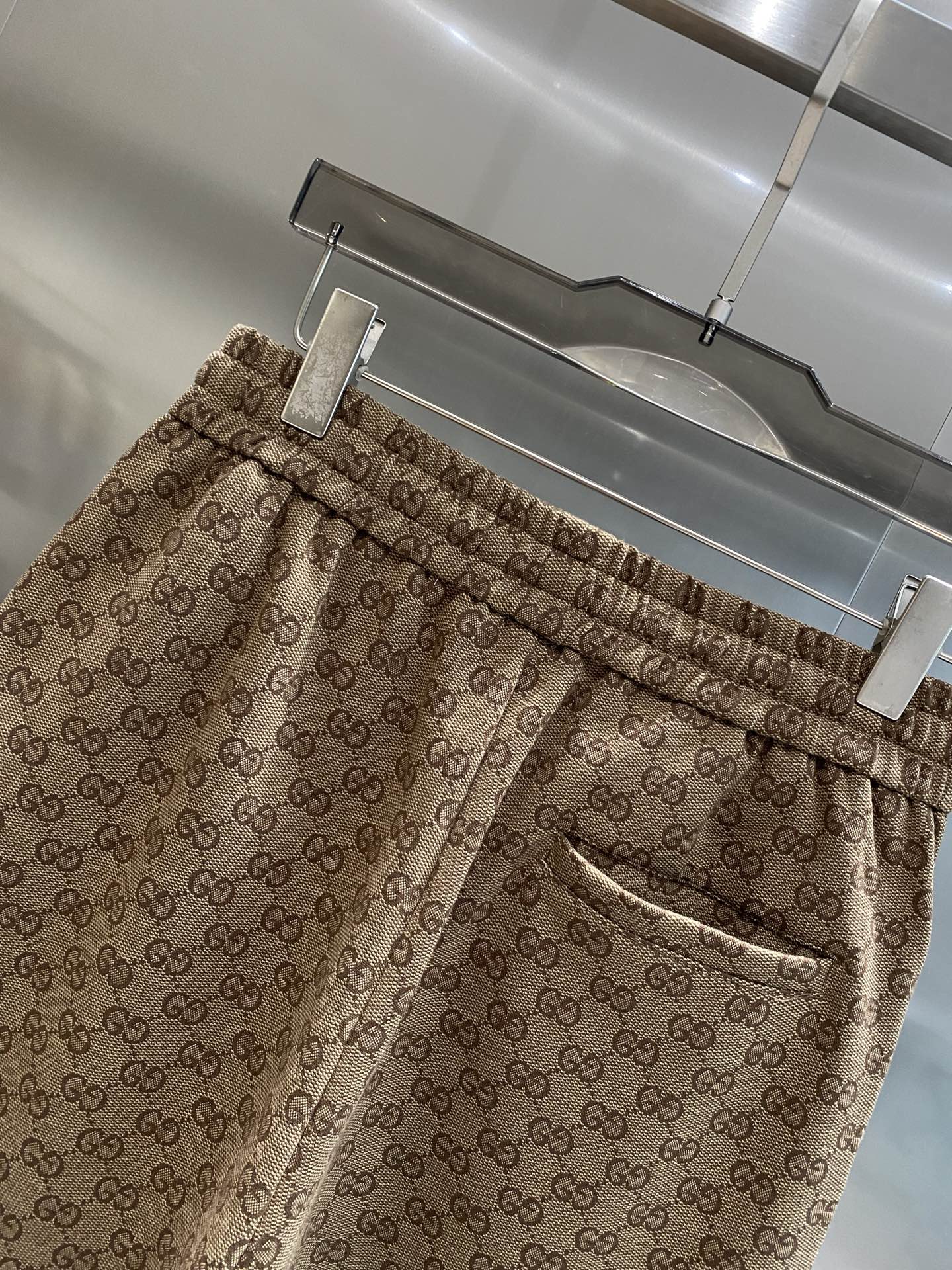 Classic brown plaid shorts