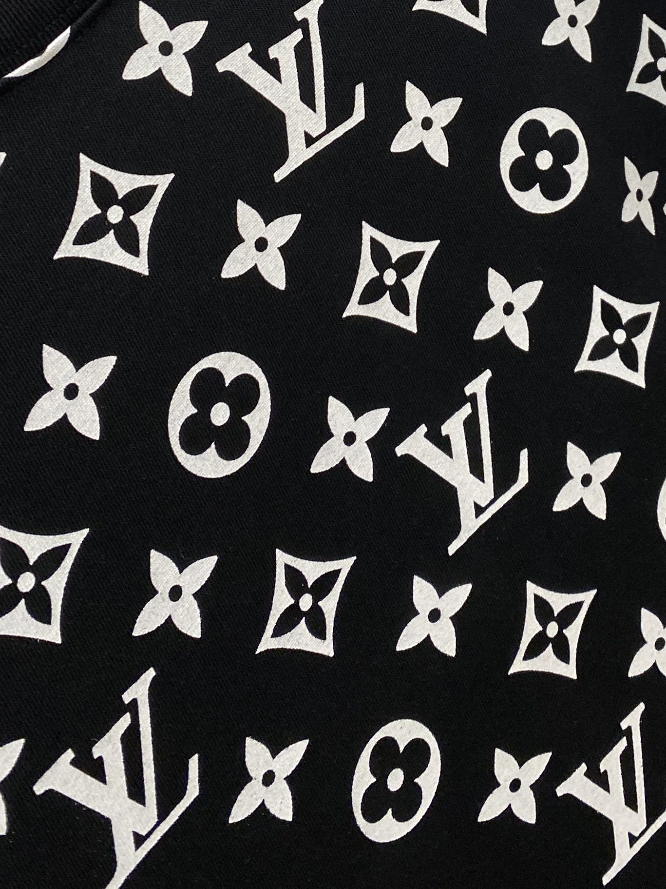 All-over Printed Flame Cloud Crew Neck T-Shirt