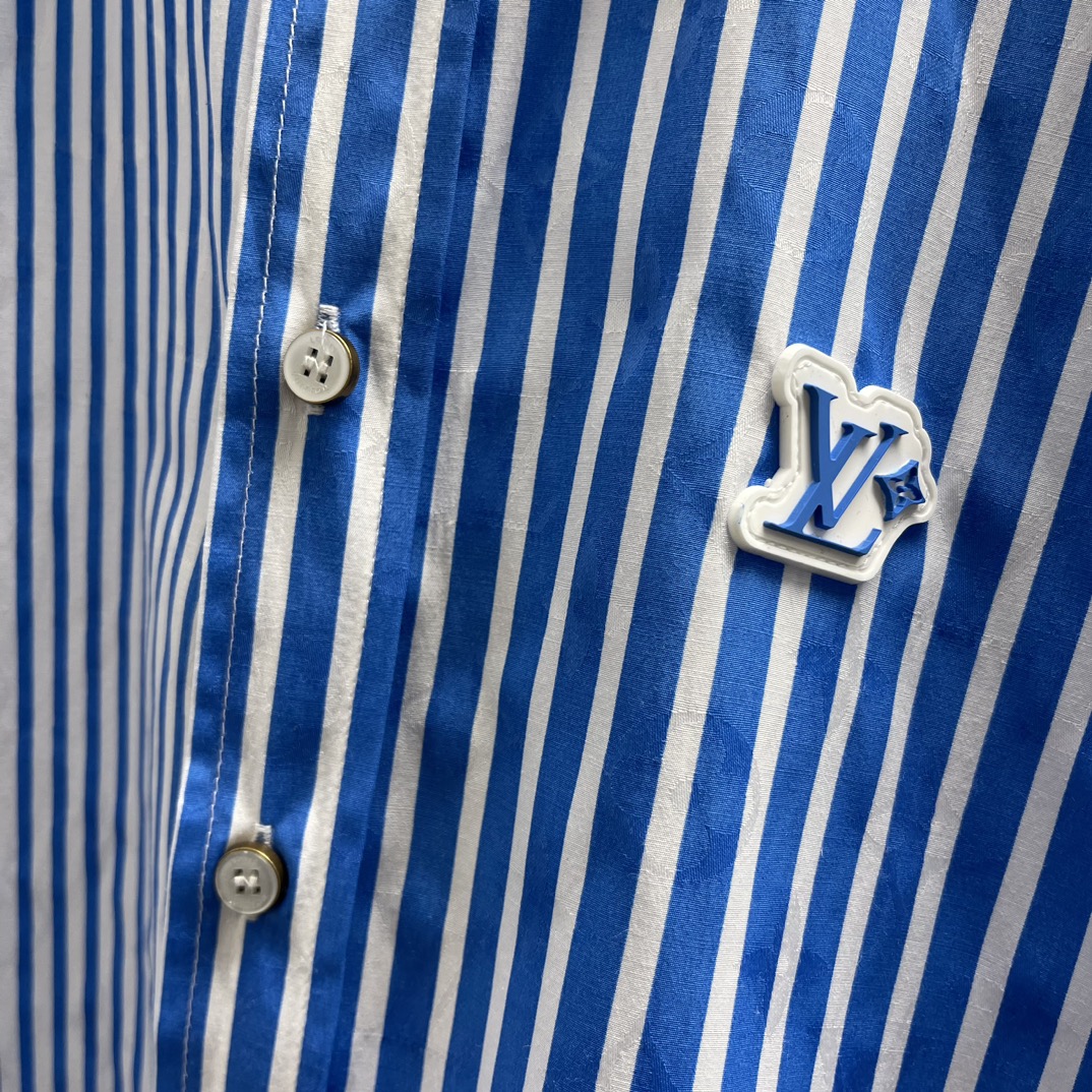 LU Patchwork Striped Shirt