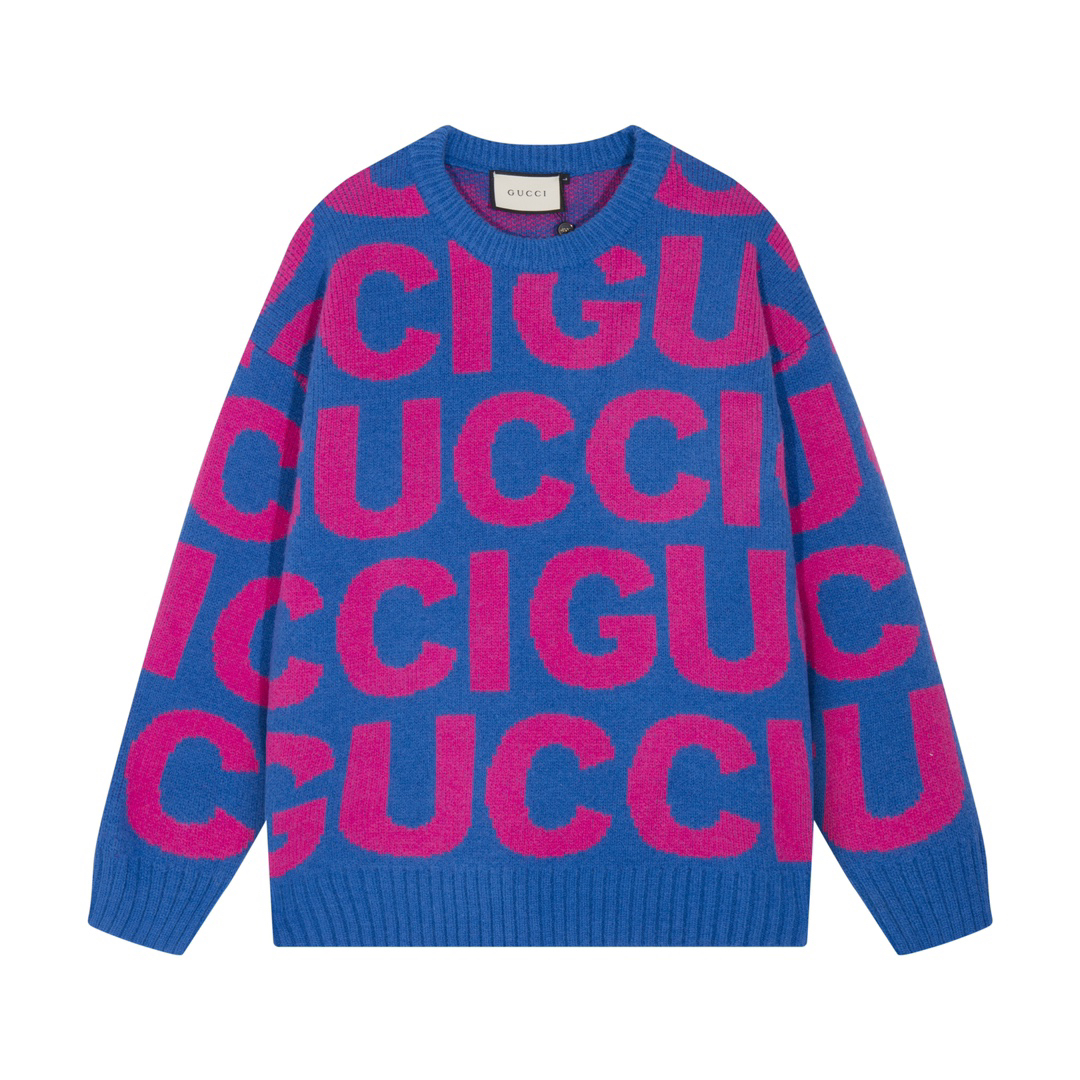 Gucci Letter Print Sweater