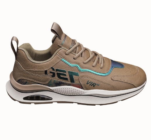 Men's shoes retro men's leather sports running shoes student casual