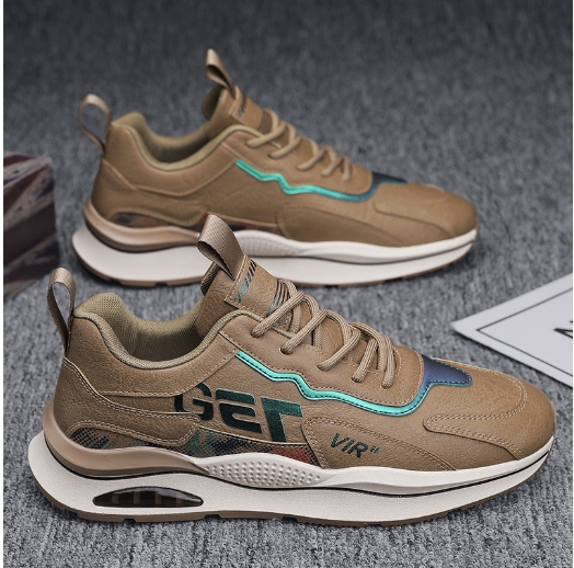 Men's shoes retro men's leather sports running shoes student casual