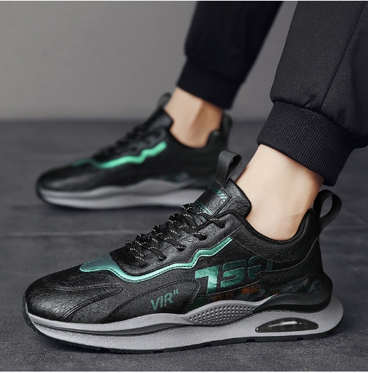Men's shoes retro men's leather sports running shoes student casual