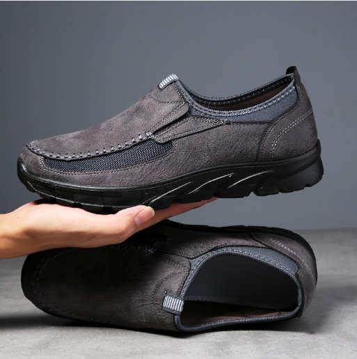 Breathable men's business shoes, British lazy shoes, single kick shoes