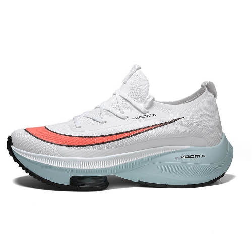 Air cushion cushioning running shoes for men, breathable fly woven sports shoes