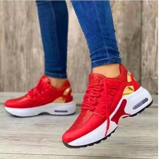 Single shoe, thick sole, sloping heel, European and American sports and leisure shoes