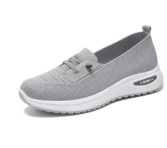 Soft soled non tiring flat shoes, shallow mouth fly woven shoes, cloth shoes
