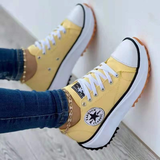 Low cut new European and American thick soled women's shoes