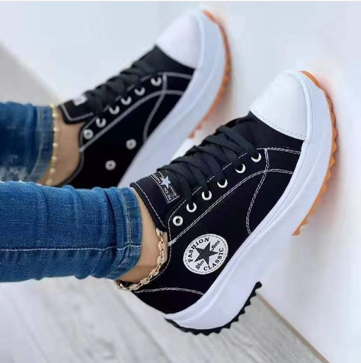 Low cut new European and American thick soled women's shoes