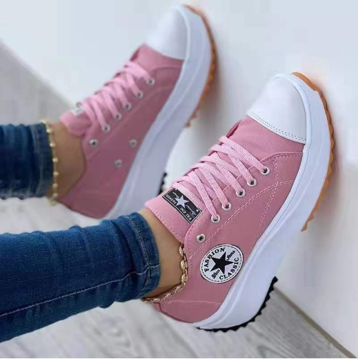 Low cut new European and American thick soled women's shoes