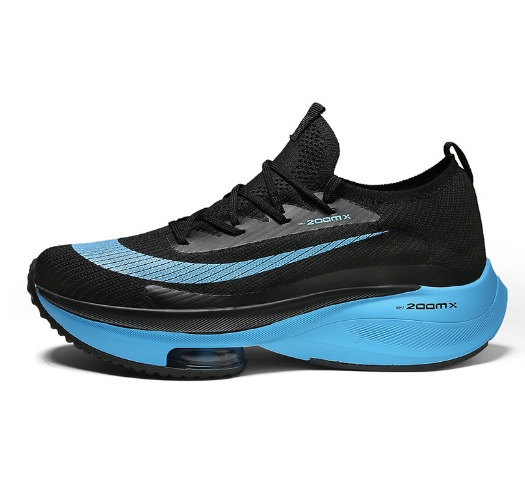 Air cushion cushioning running shoes for men, breathable fly woven sports shoes