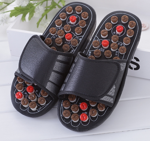 Foot acupressure massage slippers for daily use at home