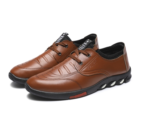 Leather shoes with soft sole, comfortable and non slip, men's business and casual leather shoes