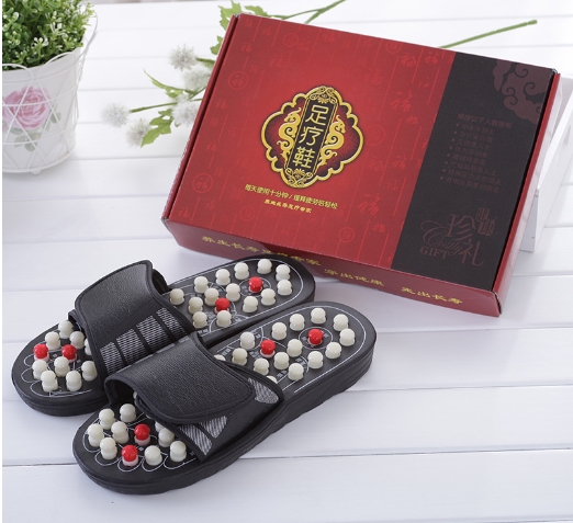 Foot acupressure massage slippers for daily use at home