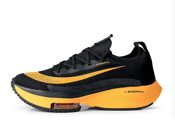 Air cushion cushioning running shoes for men, breathable fly woven sports shoes