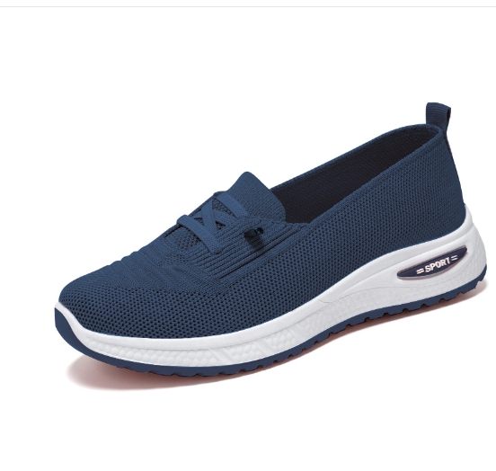 Soft soled non tiring flat shoes, shallow mouth fly woven shoes, cloth shoes