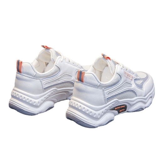 Sports and leisure versatile student China-Chic thick soled high rise mesh shoes