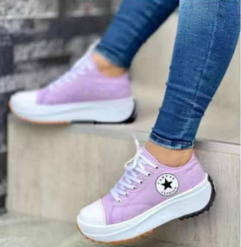 Low cut new European and American thick soled women's shoes