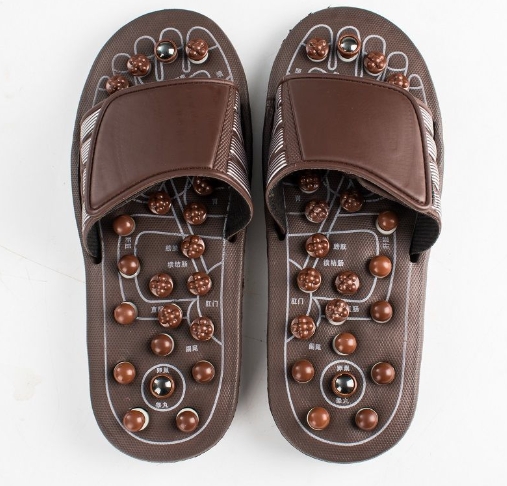 Foot acupressure massage slippers for daily use at home