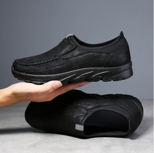 Breathable men's business shoes, British lazy shoes, single kick shoes
