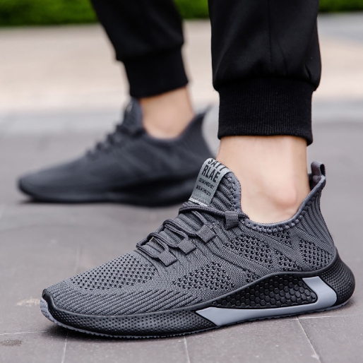Comfortable texture, breathable fly woven shoes, Korean version student running shoes, men's casual shoes