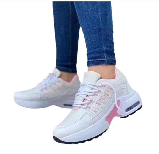 Single shoe, thick sole, sloping heel, European and American sports and leisure shoes