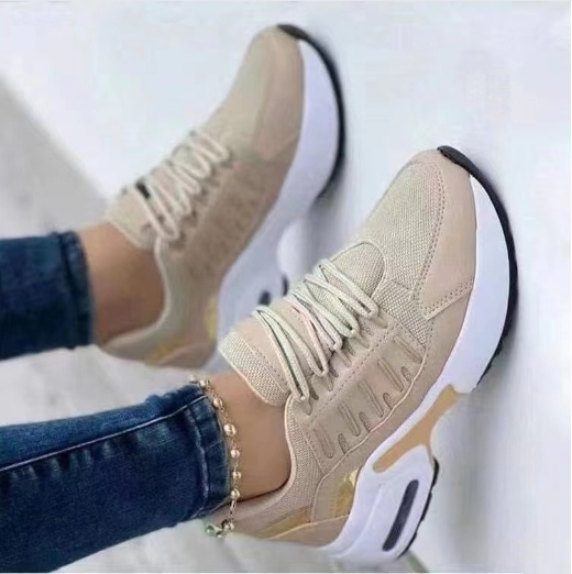 Single shoe, thick sole, sloping heel, European and American sports and leisure shoes