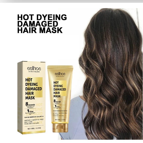 Smooth and supple hair, dry and frizzy, moisturizing and glossy hair mask
