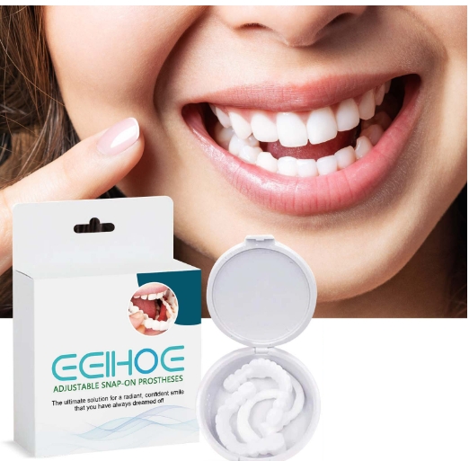 Orthodontic braces, dental restorations, filling gaps between teeth, and denture kits