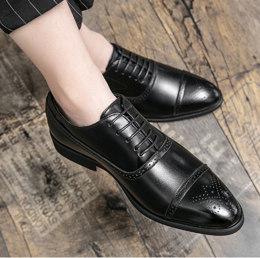 Hairstyle Le Fu Shoe Designer Office Casual Leather Shoes Men's Wedding Shoes