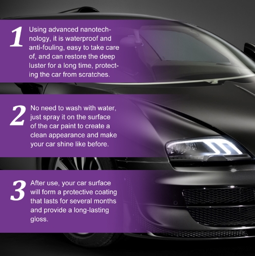 Hand spray wax microplating spray coating automobile nano coating agent