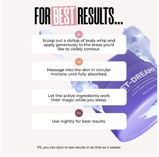 Moisturizing and Firming Body Cream Night Body Lotion