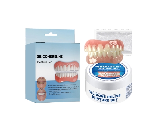Improving the beauty of a smile with a cosmetic set of teeth and dentures