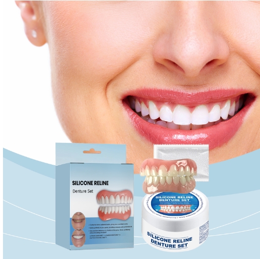 Improving the beauty of a smile with a cosmetic set of teeth and dentures