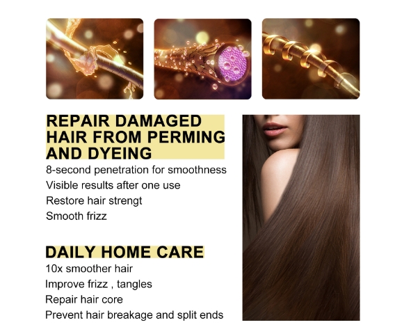 Smooth and supple hair, dry and frizzy, moisturizing and glossy hair mask