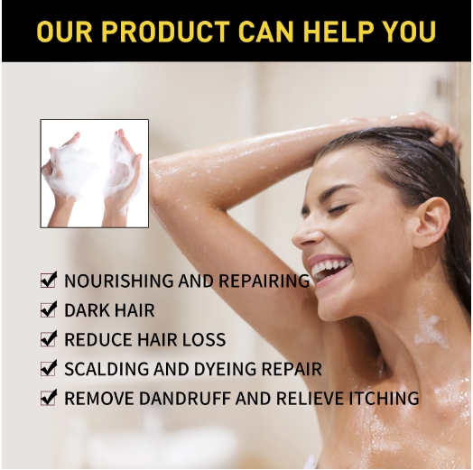 Polygonum multiflorum essence black moisturizing hair smoothing shampoo