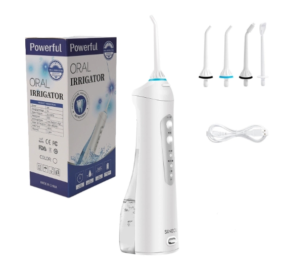Electric dental irrigator, portable electric water flosser for household use