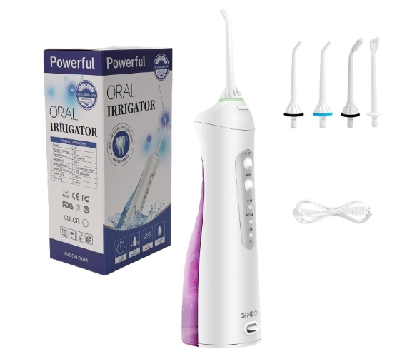 Electric dental irrigator, portable electric water flosser for household use