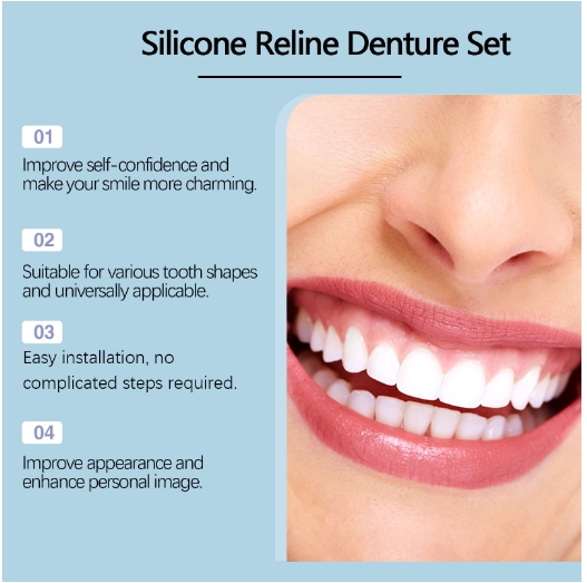 Improving the beauty of a smile with a cosmetic set of teeth and dentures