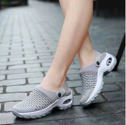 Mesh, mesh fabric, foot cover, plus size slippers, half support sandals, double-sided wear